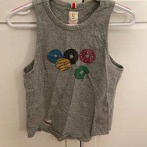 Tracksmith Grayboy singlet in Donut Day print 🍩